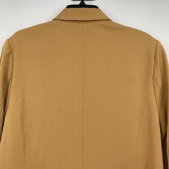 Universal Standard Blazer Tan Cafe Au Lait Single Button Jacket - Picture 9 of 11